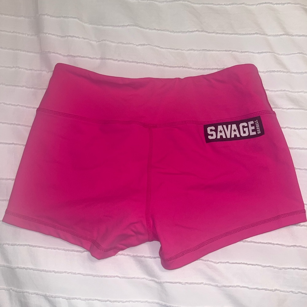 Savage barbell booty shorts
